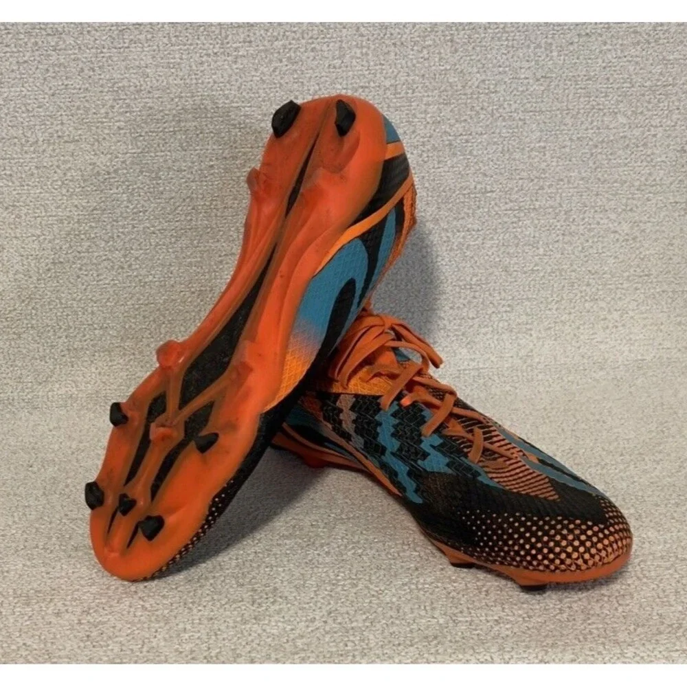Adidas Cleats Mens 12 X Speedportal  Messi3 FG Soccer Orange‎ Black Sport Shoe
